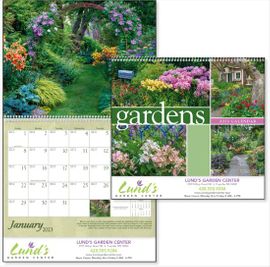Florists, Home Garden Stores, Nurseries Advertising Logo Calendar