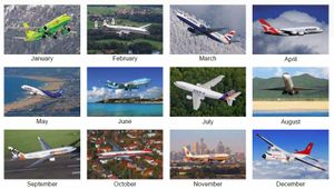 Commercial Aircraft Custom Logo Calendars