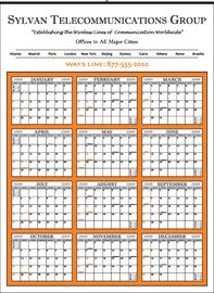 Single-Sheet Advertising Logo 12-Month Calendar