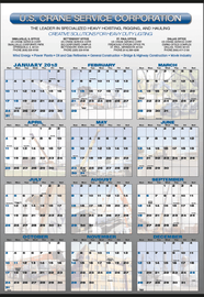 Jumbo 12-Month Custom Advertising Logo Calendar