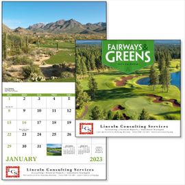 Golf Course Photos Logo Advertising Calendar
