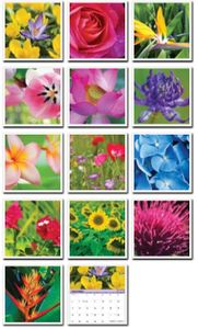 Flowers Advertising Logo Calendars