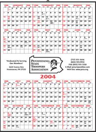 Twelve Month Marketing Logo Calendar