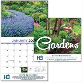 Backyard Floral Arrangement Custom Logo Calendar