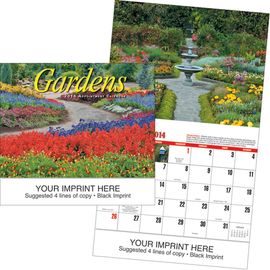 Beautiful Backyard Garden Promotional Logo Calendar