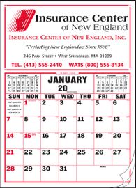 Large Promotional Logo Memo-Style Calendar