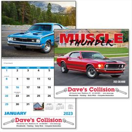 Muscle Cars Advertising Logo Calendar