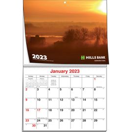 Inside Front Cover Custom Photo Business Logo Calendar