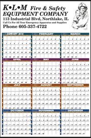 12-Month Production Planning Promotional Logo Calendar