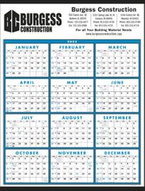 Full Year Company Logo Calendar 