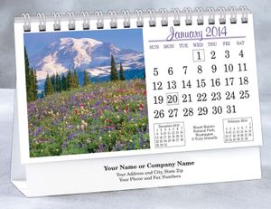Spiral Desktop Custom Logo Calendars