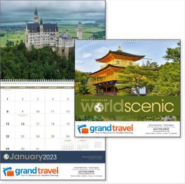 Popular Vacation Spots Business Logo Calendar
