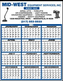 Handy 12-Month Custom Logo  Calendar