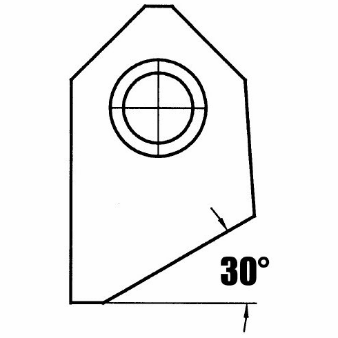 Carbide Insert 1 Angle - 30º