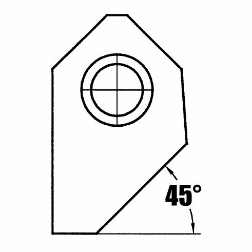 Carbide Insert 1 Angle - 45º
