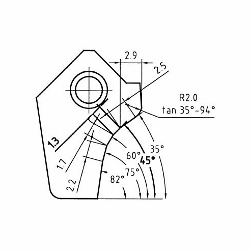 Carbide Insert 3 Angle