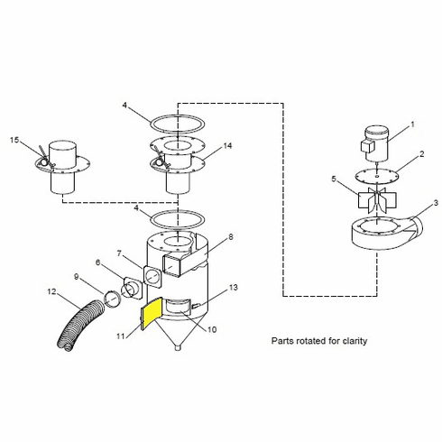 Clemco 11745 - Gasket, 3-6-900 reclaimer door