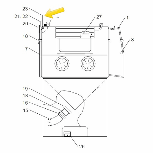 Clemco 12202 - Valve, 3-way door limit