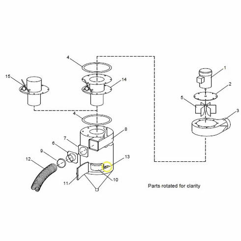 Clemco 12263 - Recl latch/hook asmbly