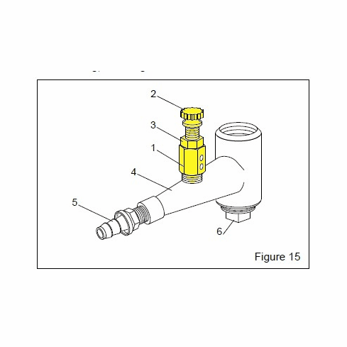 Clemco 23889 - Stem asmbly, cab mtrg valve