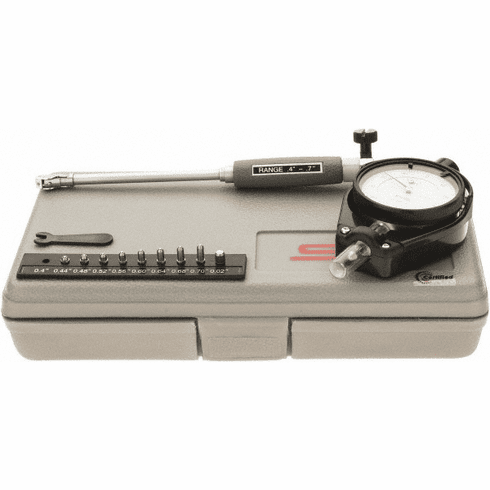 Dial Bore Gage, 0.0001" Graduation, 0.40 - 0.70" Range