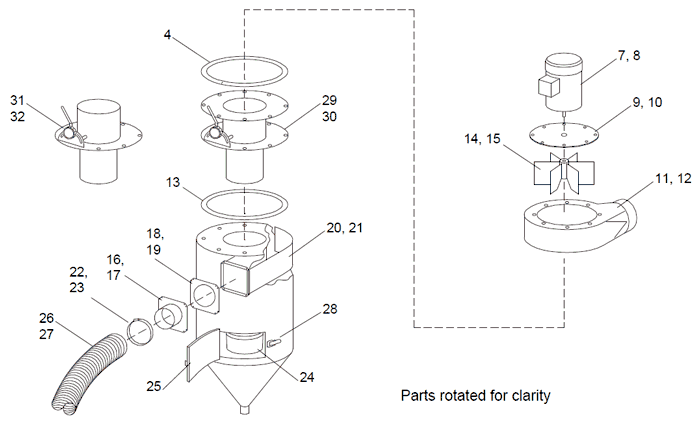 Reclaimer Assembly, 300 & 600 CFM