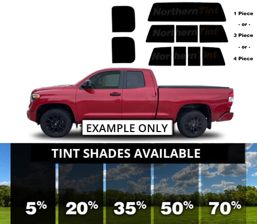 Pre-Cut Window Tint Kit For 2001-2006 Chevy Silverado 2500 Crew Cab - Choose Your Shade % (Lifetime Warranty)