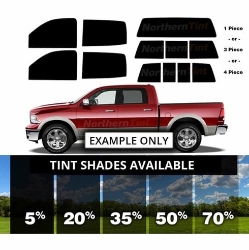 Complete Ram 1500 Crew Cab Precut Window Tint Kit - Northerntint