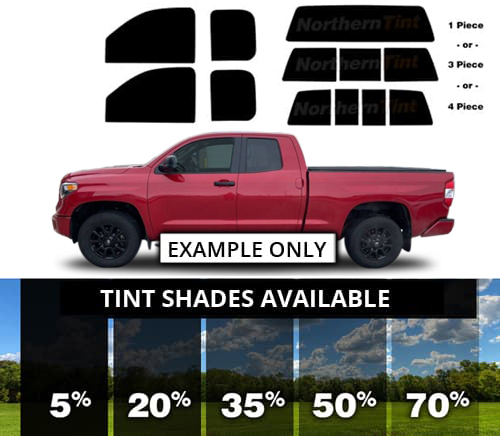 Complete Ford F-150 Extended Cab Precut Window Tint Kit 