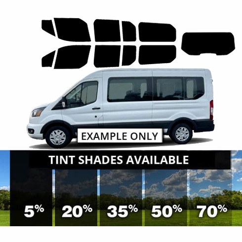 Ford Transit 350 Medium Roof - Complete Precut Window Tint Kit