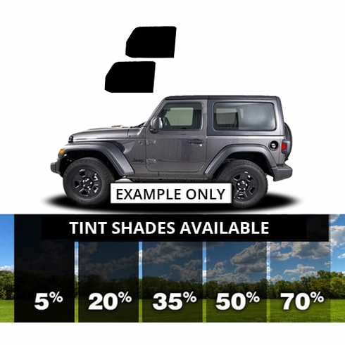 Jeep Wrangler JK 2 Door - Front Sides Precut Window Tint Kit