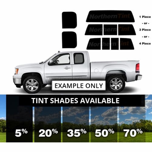 Rear 2/3rds Ram 1500 Quad Cab Precut Window Tint Kit - Northerntint