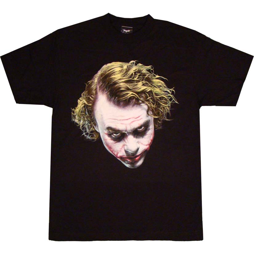 Dark Knight Heath Ledger Joker Face T Shirt Dark Knight Heath Ledger Joker Face T Shirt