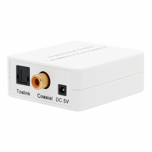 Digital Optical Coaxial S/PDIF To Stereo RCA Audio DAC Converter