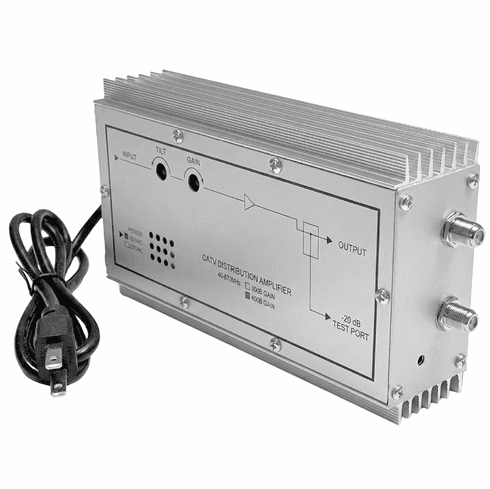 Professional RF Cable TV Signal Amplifier With High 40dB Gain