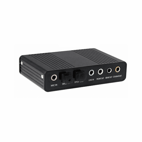 USB 5.1 Surround Sound card With Optical Audio Input/Output