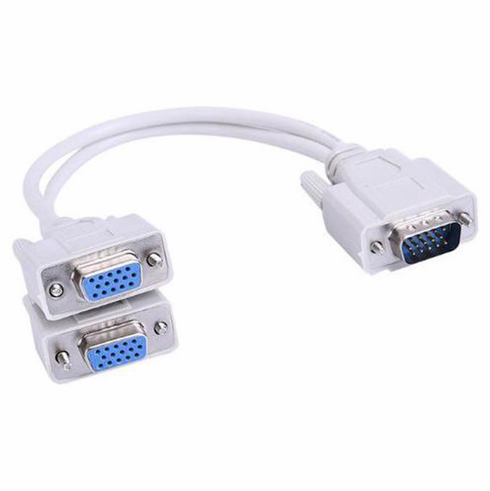VGA Splitter Y Cable For Dual VGA Displays