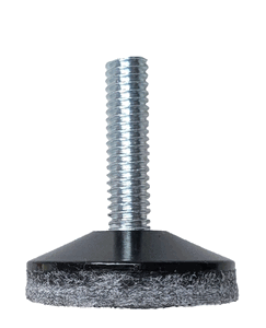 1/4-20 x 1 Heavy Duty Leveler in Black with Gray Felt