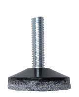 1/4-20 x 1" Heavy Duty Leveler in Black with Gray Felt