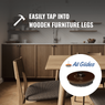 Part No. NG2015 - Brown 7/8" Tap-On Safeglides®