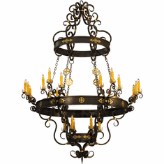 2nd Ave. 116669 Santino Traditional Gilded Tobacco / Gold Chandelier Light