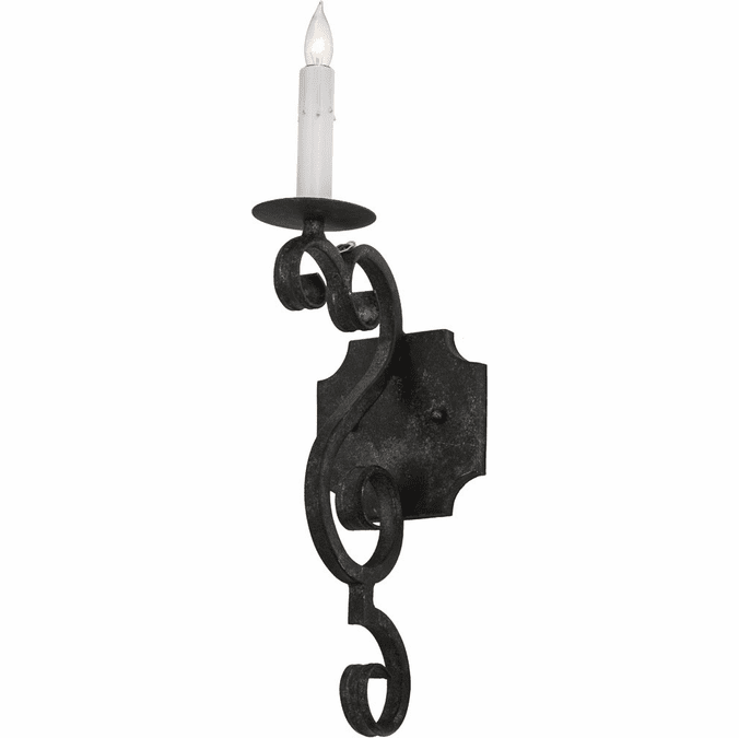 2nd Ave. 174351 Piero Traditional Smoke Wall Lighting Sconce
