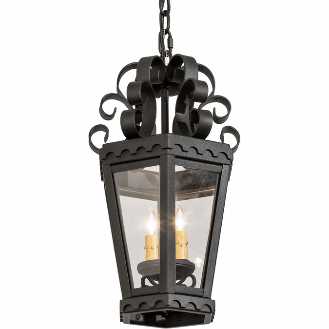2nd Ave. 187790 Cadenza Traditional Black Texture Foyer Light Fixture