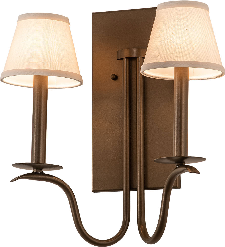 2nd Ave. 202978 Octavia Traditional Brown Metallic Wall Sconce - 2ND-202978