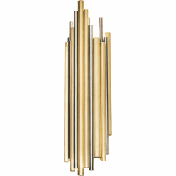 2nd Ave. 220813 Audsley Contemporary Brushed Brass / Stainless Steel / White LED Wall Lamp