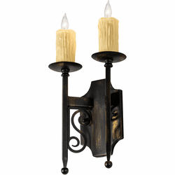 2nd Ave. 222726 Toscano Traditional Antique Black Wall Mounted Lamp