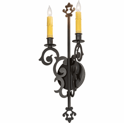 2nd Ave. 223053 Aneila Traditional Blackwash Lamp Sconce