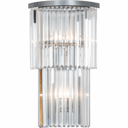 2nd Ave. 226135 Beckam Contemporary Sparkle Silver Wall Lighting
