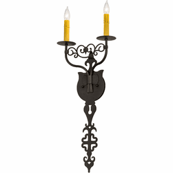 2nd Ave. 233400 Merano Old Wrought Iron Wall Lighting Fixture