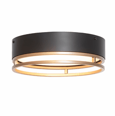 2nd Ave. Lighting 235253 Cilindro Modern Matte Black / Gold Metallic LED Overhead Lighting